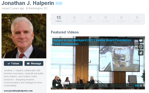 Jonathan J Halperin's Vimeo Page