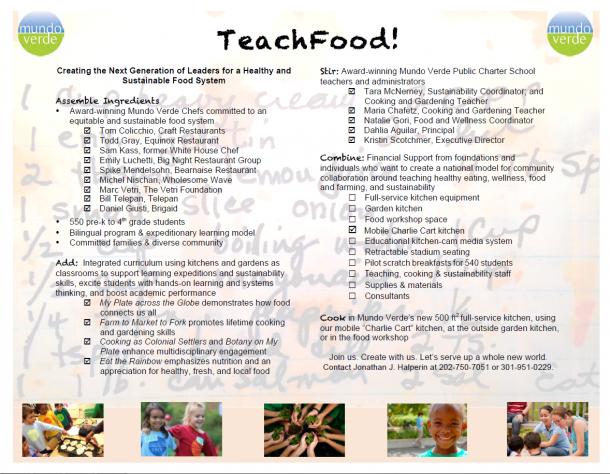 Mundo Verde Teach Food